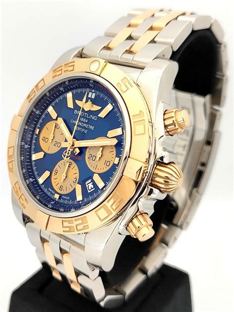 breitling chronograph 1994 roman numeral|Breitling Chronomat 44 Two Tone Minor / Black / Roman.